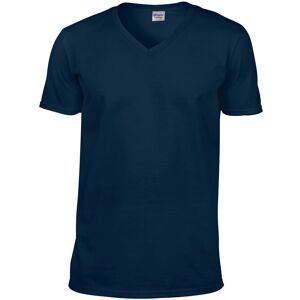 (L, Navy) Gildan Mens Soft Style V-Neck Short Sleeve T-Shirt (L, Navy) Gildan Mens Soft Style V-Neck Short Sleeve T-Shirt