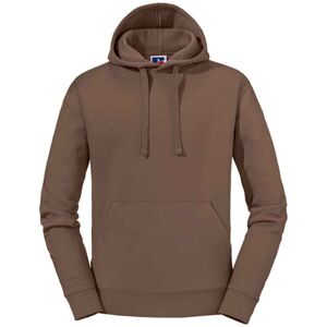 (S, Mocha Brown) Russell Mens Authentic Hoodie (S, Mocha Brown) Russell Mens Authentic Hoodie
