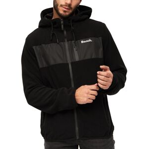 (M, Black) Bench Mens Blaine Full Zip Hooded Outdoor Warm Winter Fleece Jacket C (M, Black) Bench Mens Blaine Full Zip Hooded Outdoor Warm Winter Fleece Jacket C