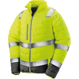 (4XL, Fluorescent Yellow) Result Safeguard Mens Soft Padded Safety Jacket (4XL, Fluorescent Yellow) Result Safeguard Mens Soft Padded Safety Jacket