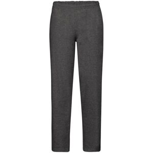 (S, Dark Heather) Fruit Of The Loom Mens Open Hem Jog Pants / Jogging Bottoms (S, Dark Heather) Fruit Of The Loom Mens Open Hem Jog Pants / Jogging Bottoms