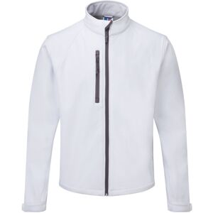 (S, White) Russell Mens Water Resistant & Windproof Softshell Jacket (S, White) Russell Mens Water Resistant & Windproof Softshell Jacket