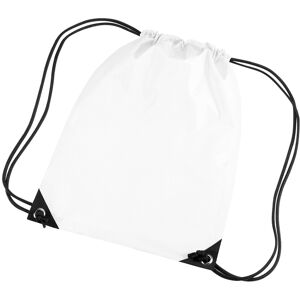 (One Size, White) Bagbase Premium Gymsac Water Resistant Bag (11 Litres) (One Size, White) Bagbase Premium Gymsac Water Resistant Bag (11 Litres)