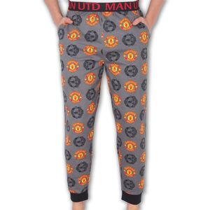 (Grey Slim, XL) Manchester United FC Official Football Gift Mens Lounge Pants Py (Grey Slim, XL) Manchester United FC Official Football Gift Mens Lounge Pants Py