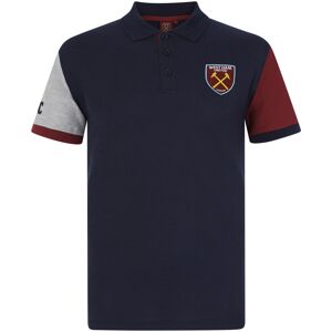 (Navy Crest Contrast Sleeve, XL) West Ham United FC Official Football Gift Mens (Navy Crest Contrast Sleeve, XL) West Ham United FC Official Football Gift Mens