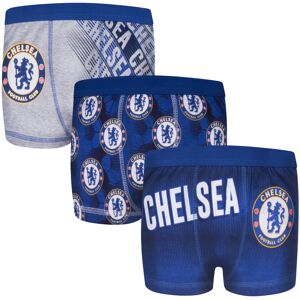 Chelsea FC Chelsea Boys Boxer Shorts 3 Pack Crest Kids OFFICIAL Football Gift Chelsea FC Chelsea Boys Boxer Shorts 3 Pack Crest Kids OFFICIAL Football Gift