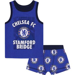 Chelsea FC Chelsea Boys Vest & Boxer Shorts Set Kids OFFICIAL Football Gift Chelsea FC Chelsea Boys Vest & Boxer Shorts Set Kids OFFICIAL Football Gift