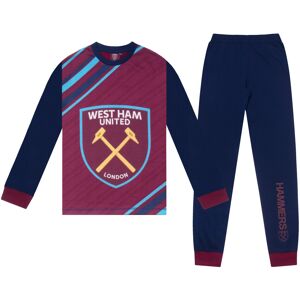 West Ham United FC Boys Pyjamas Long Sublimation OFFICIAL Football Gift West Ham United FC Boys Pyjamas Long Sublimation OFFICIAL Football Gift