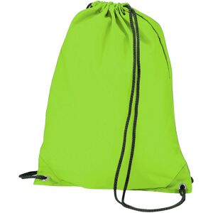 (One Size, Lime Green) BagBase Budget Water Resistant Sports Gymsac Drawstring B (One Size, Lime Green) BagBase Budget Water Resistant Sports Gymsac Drawstring B