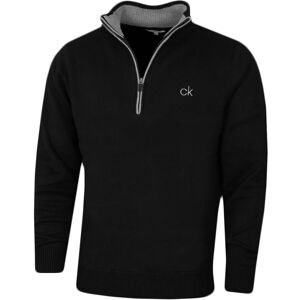 (M, Black) Calvin Klein Mens 2022 Lined Chunky Windproof Lined Stretch 1/2 Zip S (M, Black) Calvin Klein Mens 2022 Lined Chunky Windproof Lined Stretch 1/2 Zip S