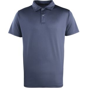 (L, Navy) Premier Unisex Coolchecker Studded Plain Polo Shirt (L, Navy) Premier Unisex Coolchecker Studded Plain Polo Shirt