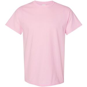 (M, Light Pink) Gildan Mens Heavy Cotton Short Sleeve T-Shirt (Pack Of 5) (M, Light Pink) Gildan Mens Heavy Cotton Short Sleeve T-Shirt (Pack Of 5)