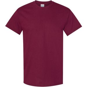 (L, Maroon) Gildan Mens Heavy Cotton Short Sleeve T-Shirt (Pack Of 5) (L, Maroon) Gildan Mens Heavy Cotton Short Sleeve T-Shirt (Pack Of 5)