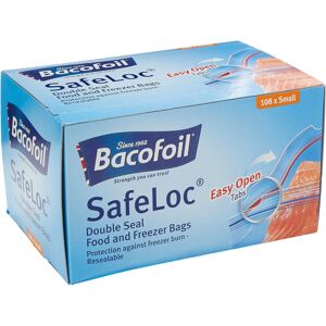 Bacofoil Safelock 1L Double Seal Easy Open Food & Freezer 108 Bags Bacofoil Safelock 1L Double Seal Easy Open Food & Freezer 108 Bags