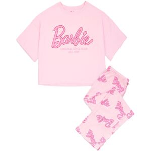 (S, Pink) Barbie Womens/Ladies Logo Pyjama Set (S, Pink) Barbie Womens/Ladies Logo Pyjama Set