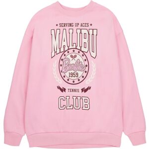 (S, Pink) Barbie Womens/Ladies Malibu Tennis Club Sweatshirt (S, Pink) Barbie Womens/Ladies Malibu Tennis Club Sweatshirt