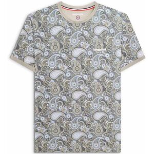 (S, Desert Sage) Lambretta Mens Paisley Brand Short Sleeve Crew Neck Cotton T-Sh (S, Desert Sage) Lambretta Mens Paisley Brand Short Sleeve Crew Neck Cotton T-Sh