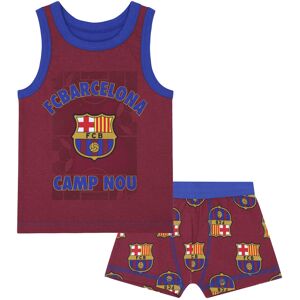 FC Barcelona Boys Vest & Boxer Shorts Set Kids OFFICIAL Football Gift FC Barcelona Boys Vest & Boxer Shorts Set Kids OFFICIAL Football Gift