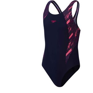 Speedo Hyperboom Splice Muscleback Junior Swimsuit - All Sizes - Navy/Pink Speedo Hyperboom Splice Muscleback Junior Swimsuit - All Sizes - Navy/Pink