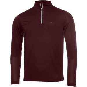 (XL, Burgundy) Calvin Klein Golf Mens 2021 CK Harlem 1/4 Zip Sweater (XL, Burgundy) Calvin Klein Golf Mens 2021 CK Harlem 1/4 Zip Sweater