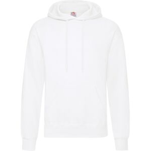 (XL, White) Fruit Of The Loom Unisex Adults Classic Hooded Sweatshirt (XL, White) Fruit Of The Loom Unisex Adults Classic Hooded Sweatshirt