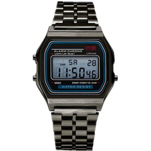 Unbranded (Black) Electronic Watch Steel Band Outdoor Fashion Sports Multi Functional Elec Unbranded (Black) Electronic Watch Steel Band Outdoor Fashion Sports Multi Functional Elec