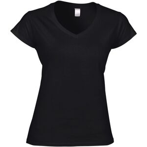 (L, Black) Gildan Ladies Soft Style Short Sleeve V-Neck T-Shirt (L, Black) Gildan Ladies Soft Style Short Sleeve V-Neck T-Shirt