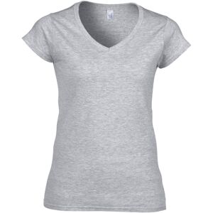(M, Sport Grey (RS)) Gildan Ladies Soft Style Short Sleeve V-Neck T-Shirt (M, Sport Grey (RS)) Gildan Ladies Soft Style Short Sleeve V-Neck T-Shirt