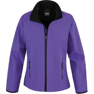 (XS, Purple / Black) Result Womens/Ladies Core Printable Softshell Jacket (XS, Purple / Black) Result Womens/Ladies Core Printable Softshell Jacket