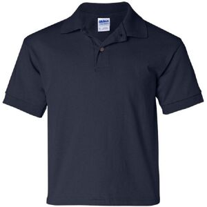 (L, Navy) Gildan DryBlend Childrens Unisex Jersey Polo Shirt (Pack Of 2) (L, Navy) Gildan DryBlend Childrens Unisex Jersey Polo Shirt (Pack Of 2)
