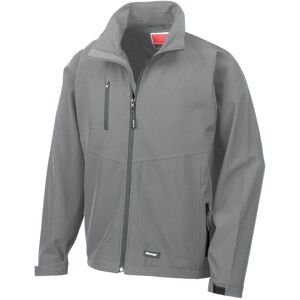 (2XL, Silver Grey) Result Mens 2 Layer Base Softshell Breathable Wind Resistant (2XL, Silver Grey) Result Mens 2 Layer Base Softshell Breathable Wind Resistant