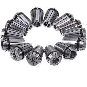 GreenZech 14pcs ER20 Spring Collet Set 1/8-1/2 Inch Chuck Collet for CNC Milling Lathe Too GreenZech 14pcs ER20 Spring Collet Set 1/8-1/2 Inch Chuck Collet for CNC Milling Lathe Too
