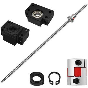 GreenZech 700mm Ball Screw with BK12 BF12 End Support and 6.35x10mm Coupler CNC Tool GreenZech 700mm Ball Screw with BK12 BF12 End Support and 6.35x10mm Coupler CNC Tool