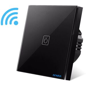 GreenZech (Black, 1 Way) Smart Switch Wireless Remote Control APP Controled Wall Light Swi GreenZech (Black, 1 Way) Smart Switch Wireless Remote Control APP Controled Wall Light Swi