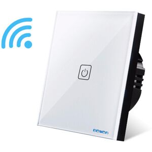 GreenZech (White, 1 Way) Smart Switch Wireless Remote Control APP Controled Wall Light Swi GreenZech (White, 1 Way) Smart Switch Wireless Remote Control APP Controled Wall Light Swi