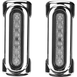 GreenZech (Black) 12V 2x Motorcycle LED White Driving DRL Indicator Amber Turn Signal Ligh GreenZech (Black) 12V 2x Motorcycle LED White Driving DRL Indicator Amber Turn Signal Ligh