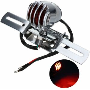 GreenZech (Black) 12V Motorcycle Rear Brake Tail Light Bracket For Chopper Bobber GreenZech (Black) 12V Motorcycle Rear Brake Tail Light Bracket For Chopper Bobber