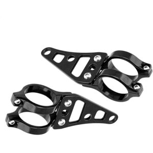 GreenZech (Black) 39mm-41mm Motorcycle Headlight Mounting Bracket Adjuster Universal Fork GreenZech (Black) 39mm-41mm Motorcycle Headlight Mounting Bracket Adjuster Universal Fork
