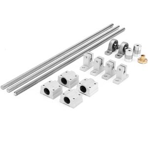 GreenZech (600mm) 15pcs 100mm-1000mm Optical Axis Guide Bearing Housings Linear Rail Shaft GreenZech (600mm) 15pcs 100mm-1000mm Optical Axis Guide Bearing Housings Linear Rail Shaft