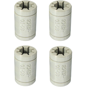 GreenZech 4pcs Grey LM8UU Solid Polymer Linear Bearing For CNC Tool GreenZech 4pcs Grey LM8UU Solid Polymer Linear Bearing For CNC Tool