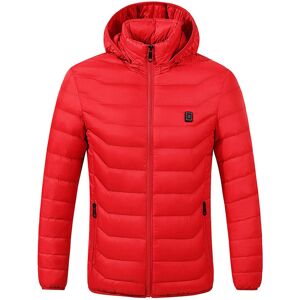GreenZech (Red, 4XL) Electric Heating USB Abdomen Back Intelligent Winter Hooded Heated Co GreenZech (Red, 4XL) Electric Heating USB Abdomen Back Intelligent Winter Hooded Heated Co