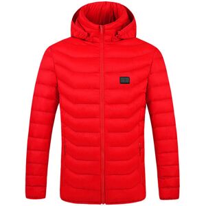 GreenZech (Red, 4XL) 9 Heating Zones USB Unisex Electric Heated Coat Winter Warm Hooded Ja GreenZech (Red, 4XL) 9 Heating Zones USB Unisex Electric Heated Coat Winter Warm Hooded Ja