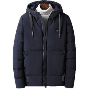 GreenZech (Blue, XL) Men Electric USB Heated Hooded Warm Overcoat Heating Coat Winter Coat GreenZech (Blue, XL) Men Electric USB Heated Hooded Warm Overcoat Heating Coat Winter Coat