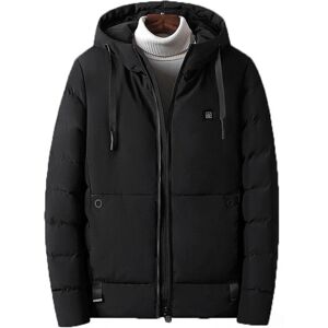 GreenZech (Black, 3XL) Men Electric USB Heated Hooded Warm Overcoat Heating Coat Winter Co GreenZech (Black, 3XL) Men Electric USB Heated Hooded Warm Overcoat Heating Coat Winter Co