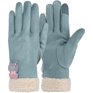 GreenZech (Green) Pair Warm Female Winter Gloves Touch Screen Outdoor Windproof Motorcycle GreenZech (Green) Pair Warm Female Winter Gloves Touch Screen Outdoor Windproof Motorcycle