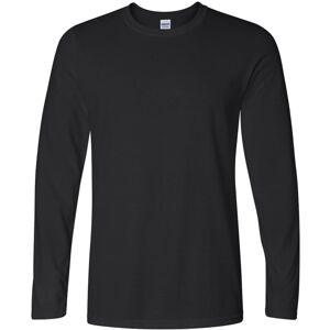 (S, Black) Gildan Mens Soft Style Long Sleeve T-Shirt (Pack Of 5) (S, Black) Gildan Mens Soft Style Long Sleeve T-Shirt (Pack Of 5)