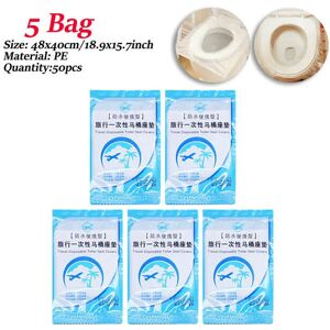 nobrand (5 bag 50pcs) 50-500pcs Disposable Toilet Seat Cover Portable Safety Toilet Seat nobrand (5 bag 50pcs) 50-500pcs Disposable Toilet Seat Cover Portable Safety Toilet Seat
