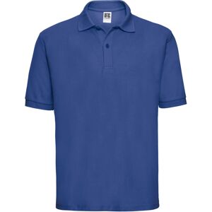 (L, Bright Royal Blue) Russell Mens Polycotton Pique Polo Shirt (L, Bright Royal Blue) Russell Mens Polycotton Pique Polo Shirt