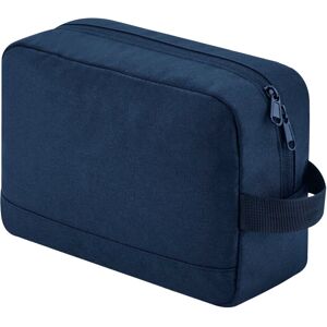 (One Size, Navy Blue) Bagbase Essential Recycled Toiletry Bag (One Size, Navy Blue) Bagbase Essential Recycled Toiletry Bag