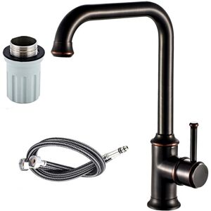 Bysion (Black) NEWRAIN Kitchen Sink Taps Mixer Solid Brass Monobloc Single Lever 360 Sw Bysion (Black) NEWRAIN Kitchen Sink Taps Mixer Solid Brass Monobloc Single Lever 360 Sw